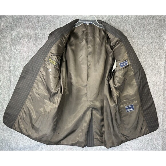 Daniel Cremieux Blazer Sport Coat Suit Jacket Loro Piana 40R Gray Pin Striped - Picture 7 of 13